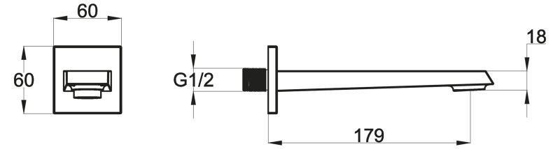 Излив для ванны ARLIE ARL-BC-CRM BELBAGNO  - Вид №1