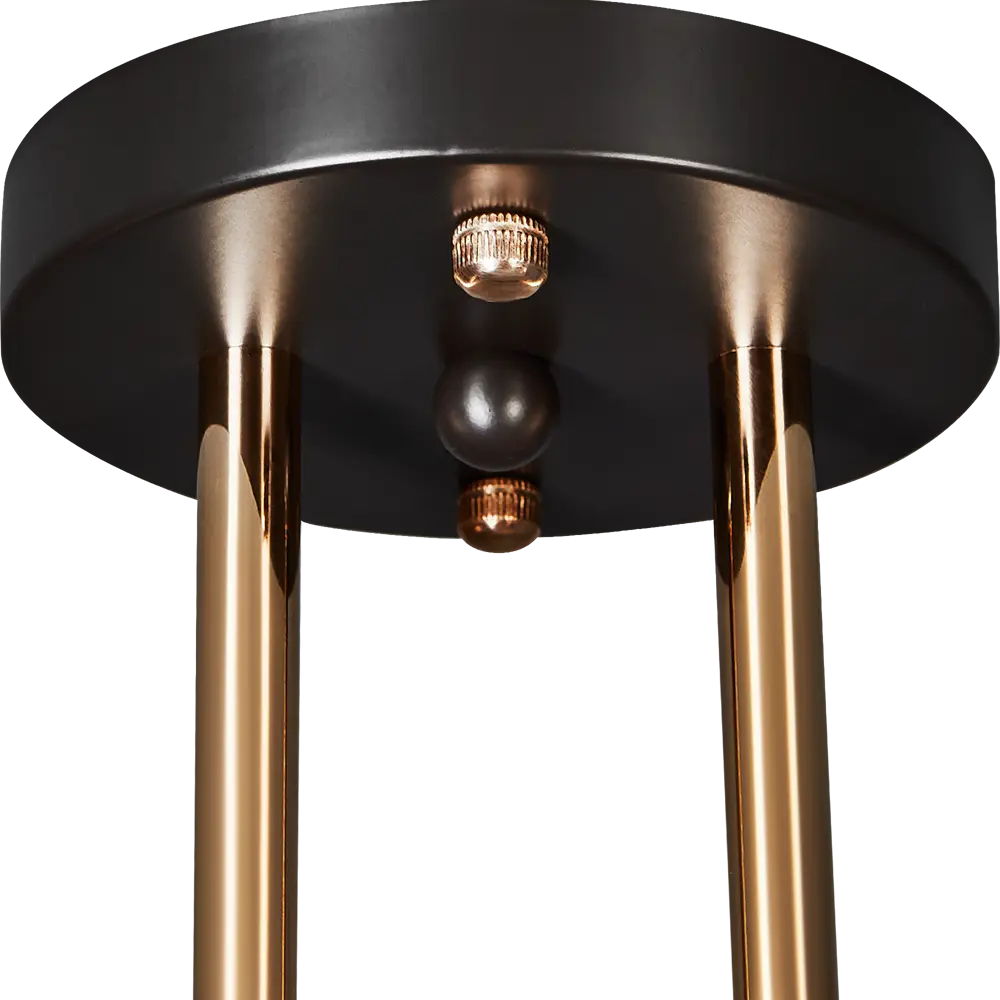 Люстра потолочная Семь огней Коул 2 лампы, 6 м², цвет черный/золото STLM-2188506 - Вид №4