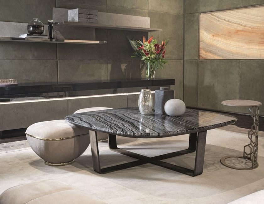 Longhi Квадратный кожаный пуф Loveluxe 2018 – illusion collection X 435 - Вид №1