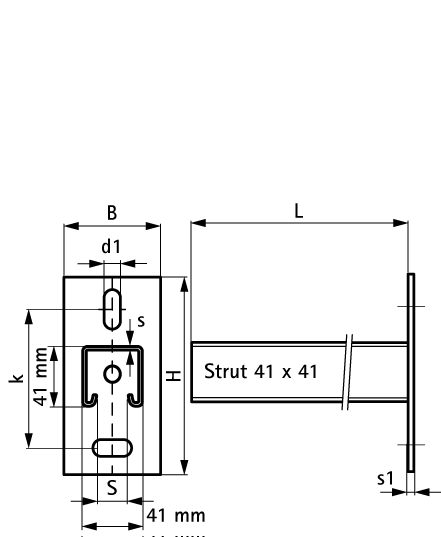 6607863 Монтажные профиля BIS RapidStrut® Консоли стеновые нерж. монтаж к стене и полу WALRAVEN  - Вид №1