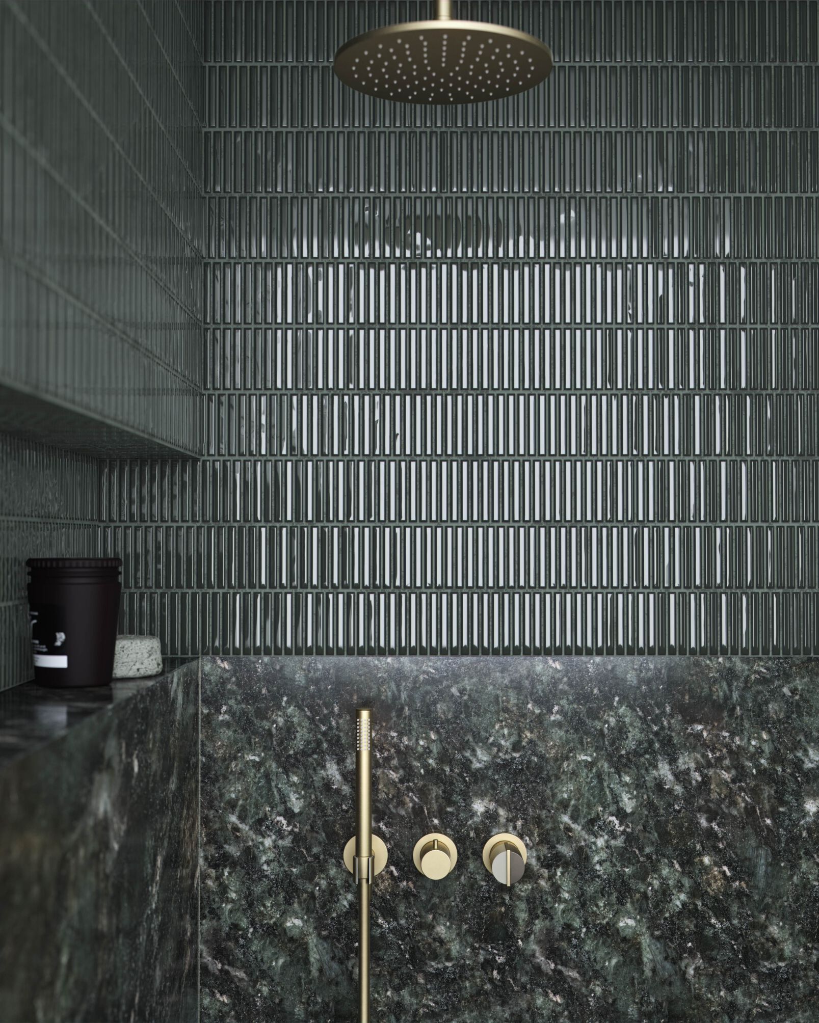 Смеситель для душа с 3 отверстиями и ручным душем Varied Forms Macaron ARCH-00008180