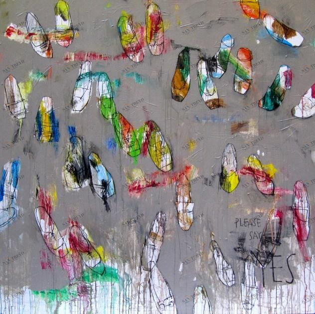 ICI ET LÀ Я акрил твоя ткань The catman Ac150-46