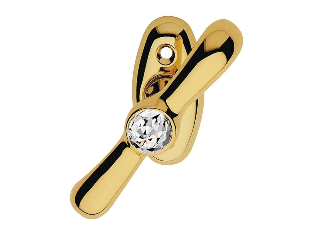 Кремонезе из хромированной латуни с кристаллами Swarovski® на розетке LINEA CALI' Idea Crystal ARCH-00017960