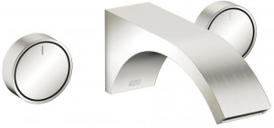 36712811-36_1_11283811-06_1 Смеситель для умывальника настенный без сливного гарнитура - платина / платина матовая Dornbracht CYO 