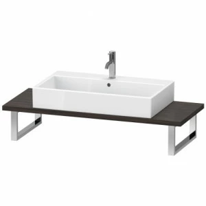XL106C05353 Консоль для накладных раковин и встраиваемых умывальников, Толщина консоли 30 мм X-Large #XL106C 550 мм Каштан темный, декор