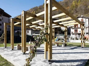 INDUSTRIA LEGNAMI TIRANO Деревянный навес / пергола Ilt montana legno