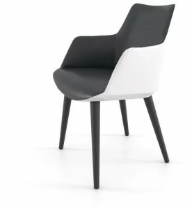 ESTEL GROUP Мягкое кожаное кресло с подлокотниками Divina