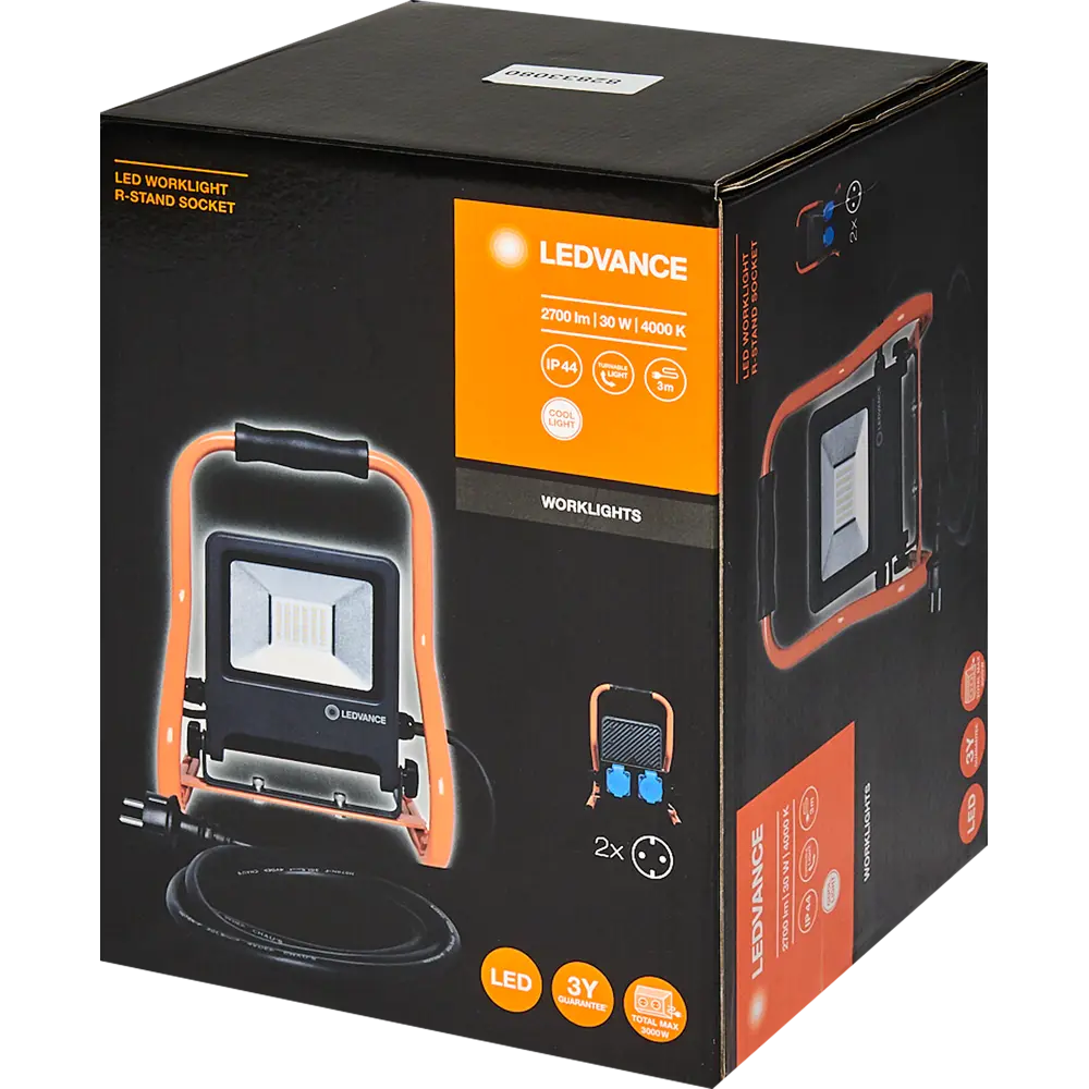Прожектор светодиодный уличный Ledvance Work Light 30 Вт 4000K IP44 переносной, нейтральный белый свет 82833080 STLM-2081874  - Вид №4