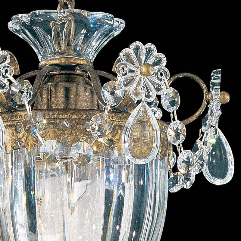 Люстра хрустальная 32х27 см этрусское золото Bagatelle 1243-23 SCHONBEK ДИЗАЙНЕРСКИЕ 00-3883013 Золото;прозрачный  - Вид №2