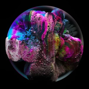 Картина на стекле «Космо» 40x40 см цвет фиолетовый 82977320 STLM-2126550