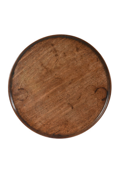 SOR27454 Стол для штатива из красного дерева с тарелкой ijlbrown  - Вид №1