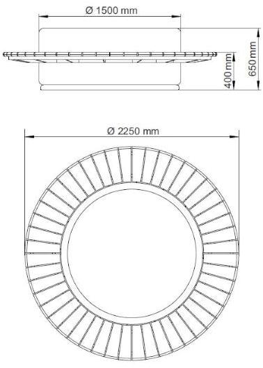 ENCHO ENCHEV - ETE Круглая скамья из бетона со встроенной сеялкой  92  - Вид №12