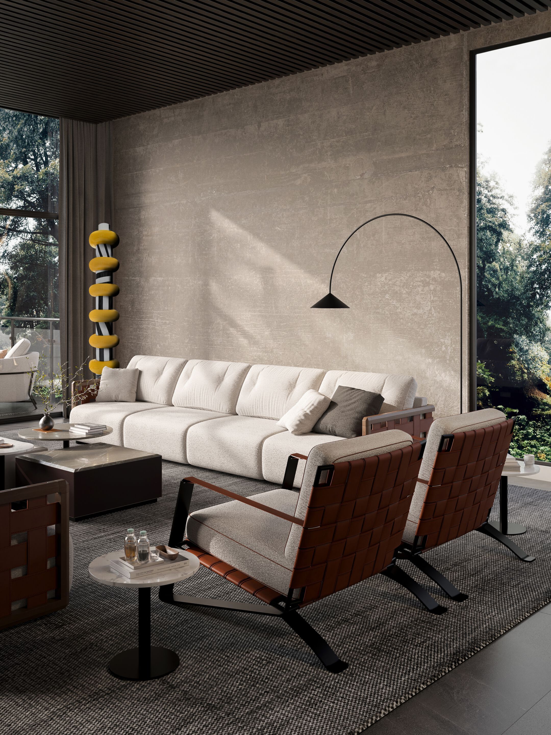 Мраморный журнальный столик Formitalia OMEDA ARCH-00012499 - Вид №3