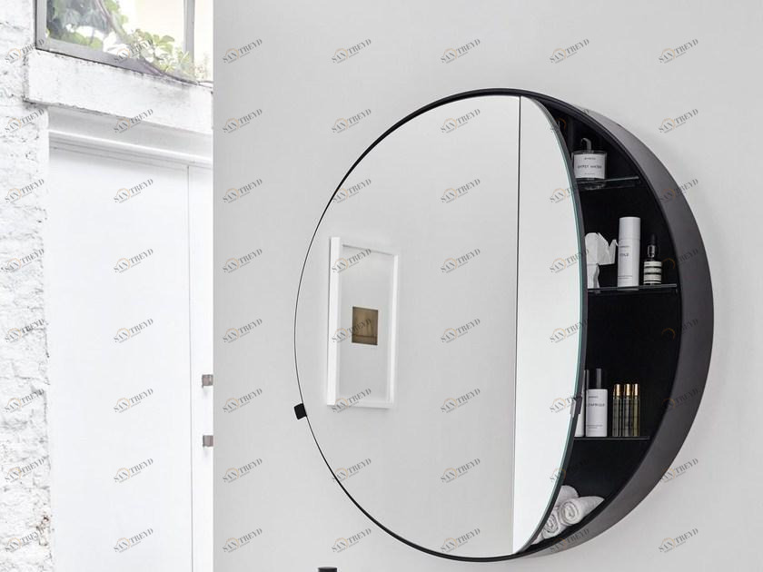 Ceramica Cielo Зеркало настенное круглое с контейнером I catini sun-id-1451378