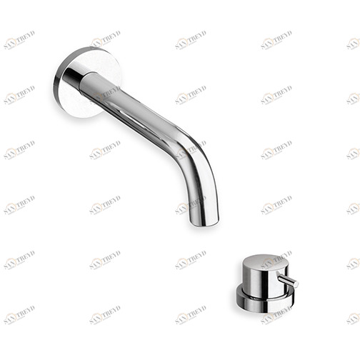 CRITV265 Смеситель для раковины REGULAR с изливом на стену и сливом Up & Down 1 "1/4 Cristina Rubinetterie 