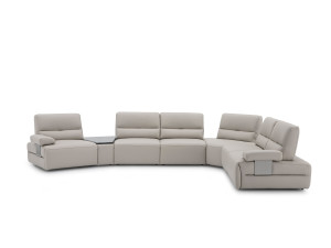 Кожаный угловой диван на 6 мест и более с электрическим движением