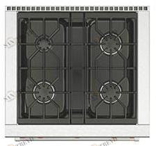 Wolf Профессиональная отдельно стоящая кухня из нержавеющей стали Cucine professionali dual fuel Icbdf304 