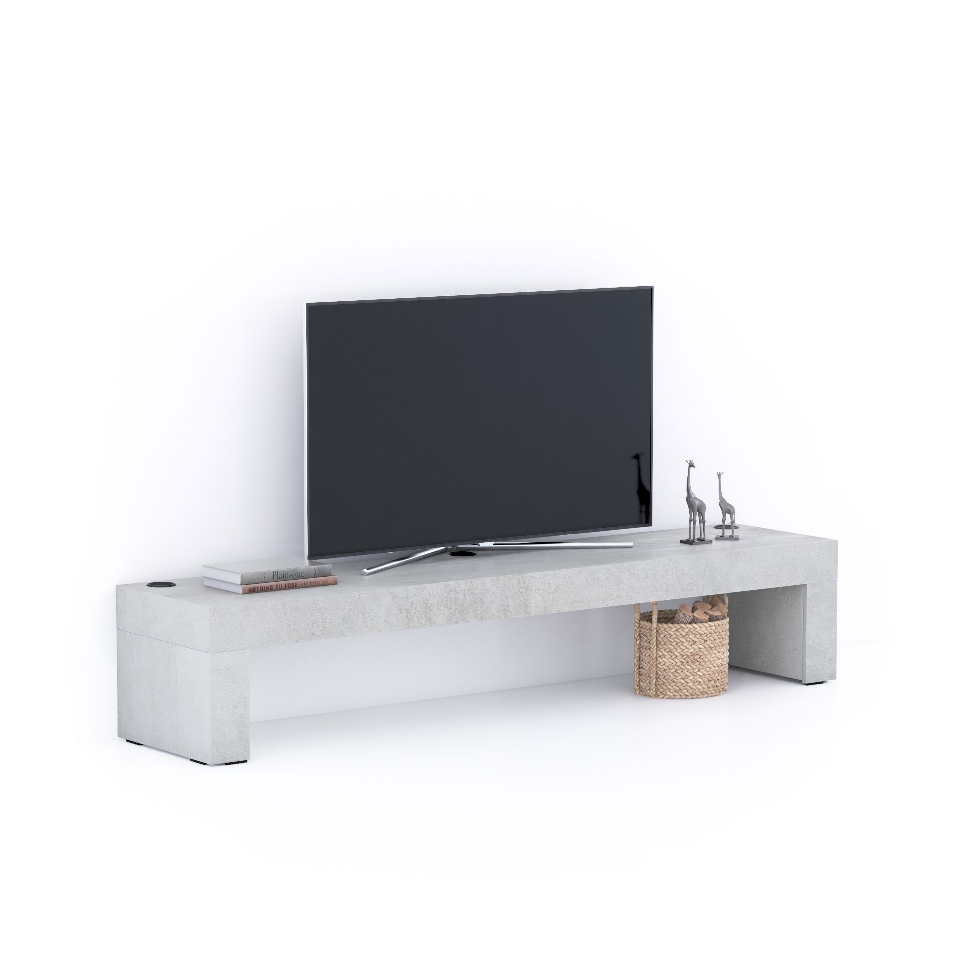 Меламинированный низкий ТВ-шкаф со встроенным беспроводным зарядным устройством Mobili Fiver Evolution ARCH-00038665 - Вид №9