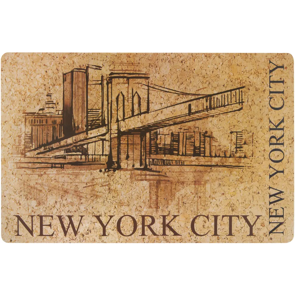 Салфетка New York пробка 44x28.5 см 83630709 STLM-2092603 REMILING 