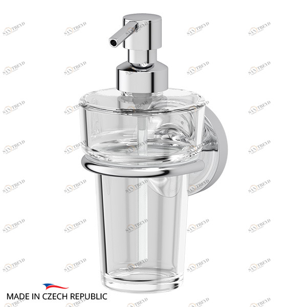 Держатель с прозрачным дозатором 250 мл Ellux ELEGANCE ELE 006-C03 sun-id-561299