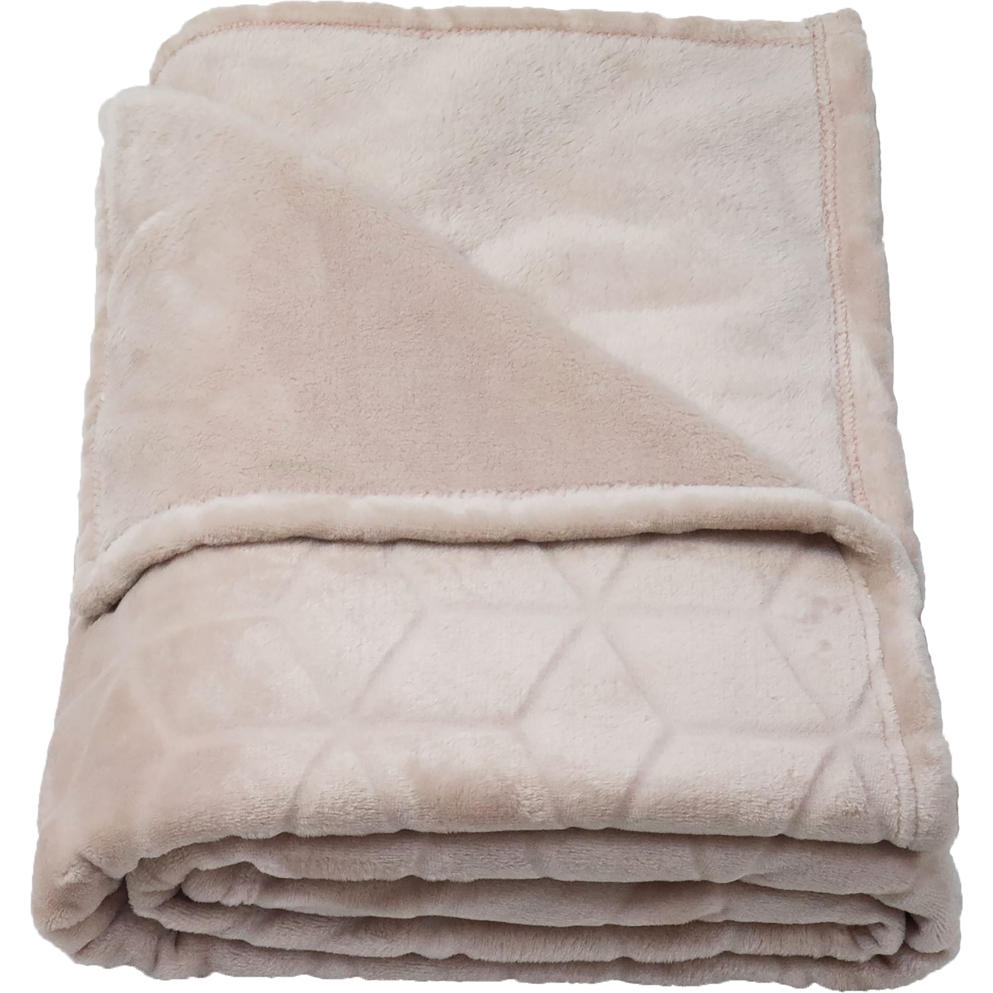 83146988 Плед 180x200 см фланель цвет бежевый Geometric Santreyd - Вид №2