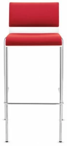 Dauphin Высокий табурет из ткани со спинкой Siamo Si 1690