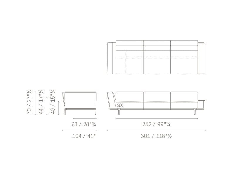 Ткань диван Poltrona Frau коллекция-диваны и кресла ARCH-00009449 - Вид №35