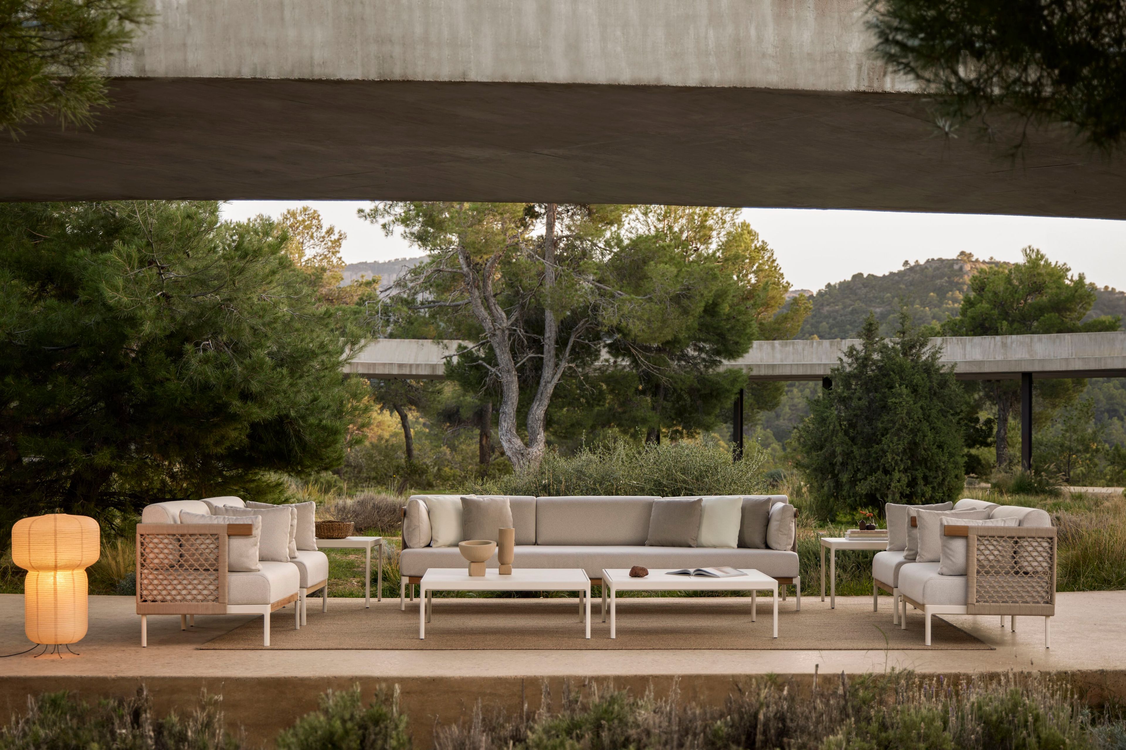 4-местный веревочный и тканевый садовый диван POINT Legacy ARCH-00099500 - Вид №3