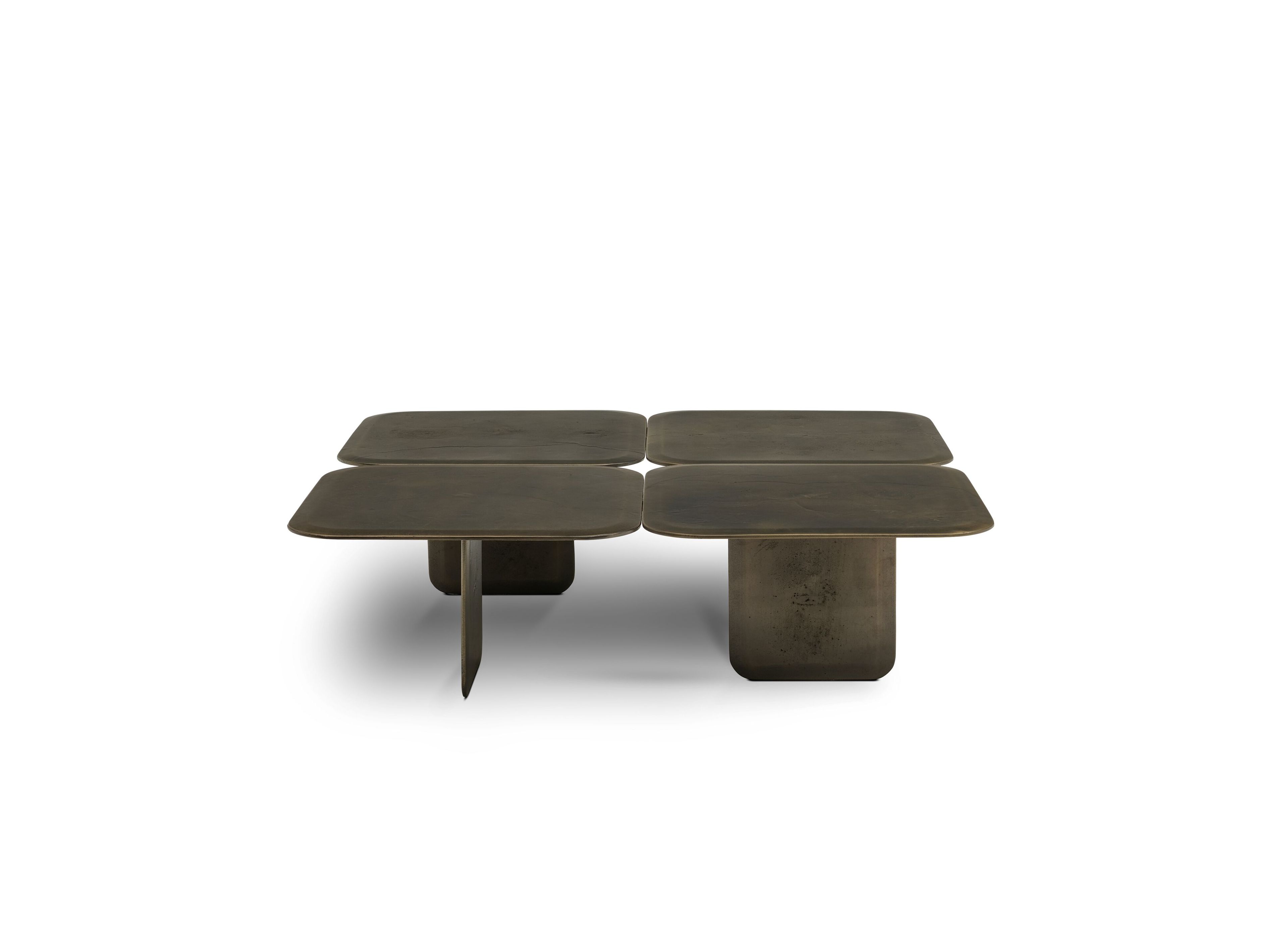 Прямоугольный журнальный столик из окисленного металла Enne AVALON ARCH-00095370 - Вид №4