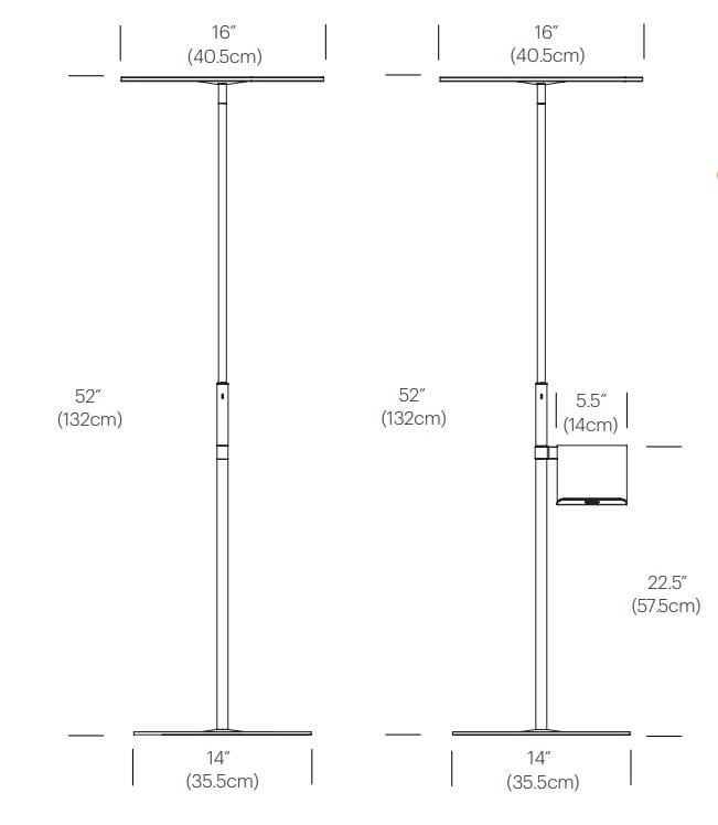 Алюминиевый светодиодный торшер с USB-разъемом Pablo Designs приблизительно ARCH-00053394 - Вид №1