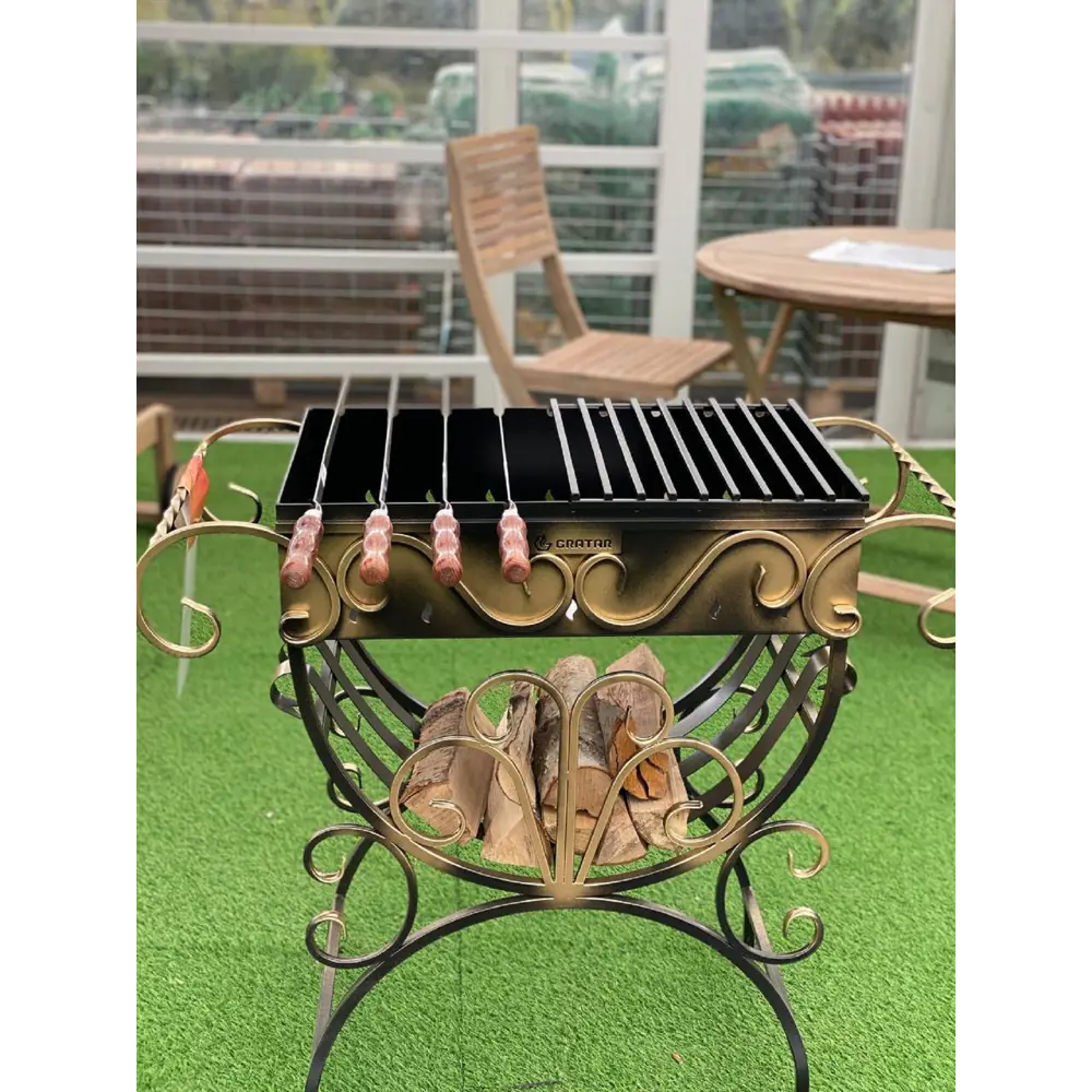 GRATAR Мангал «Павлин» для барбекю и шампуров с кованой подставкой 13535856 STLM-0003278 - Вид №4