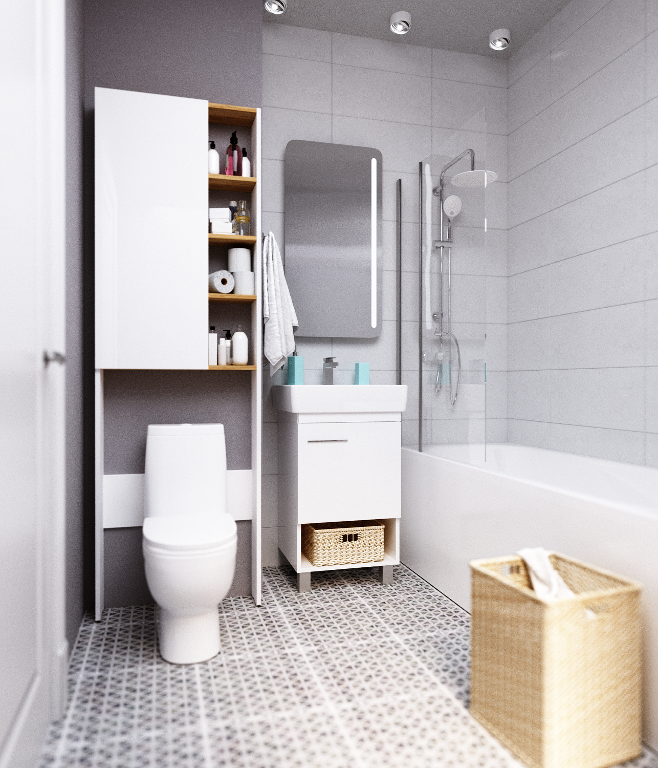 У92518 Шкаф Gaula 60Н 1д.White 1 Marka Gaula  - Вид №1