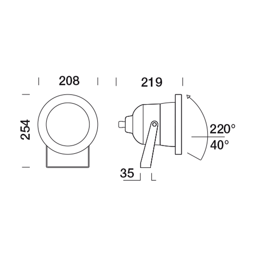 8374408 Встроенный светильник Platek STEEL 200 Proiettore   STEEL 200 Floodlight - 16 LED RGBW 45°  - Вид №6