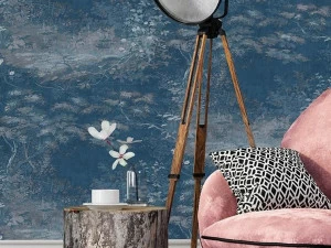 NANNI GIANCARLO & C. Виниловые обои с цветочными мотивами Carte da parati