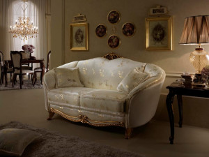 Классический стиль 2-местный диван