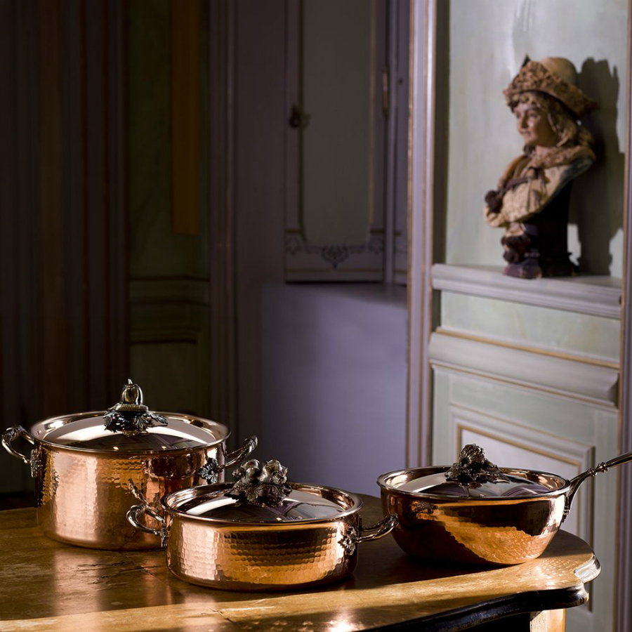 Вок Opus Cupra OCB2409Z, с крышкой, медь/нержавеющая сталь, Ø24 см, 4 л Ruffoni CB24RUFFONI - Вид №3