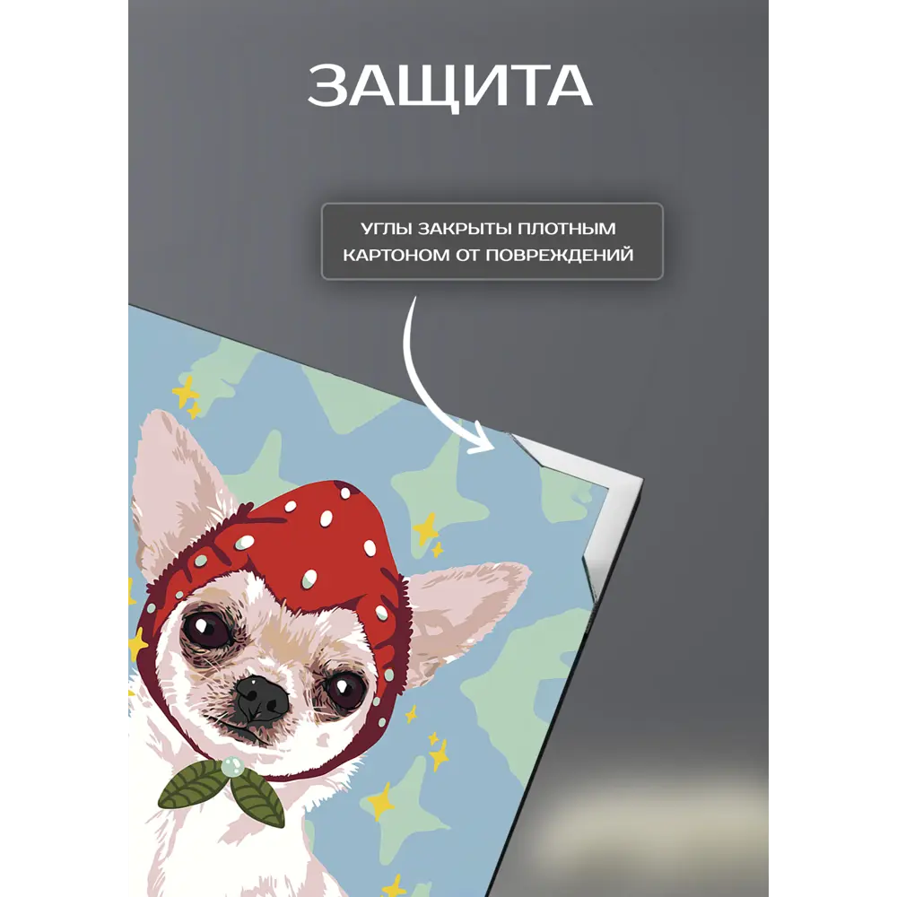 Картина на холсте Модная шапка 30x30 см 87233242 STLM-2004950 FBRUSH  - Вид №5