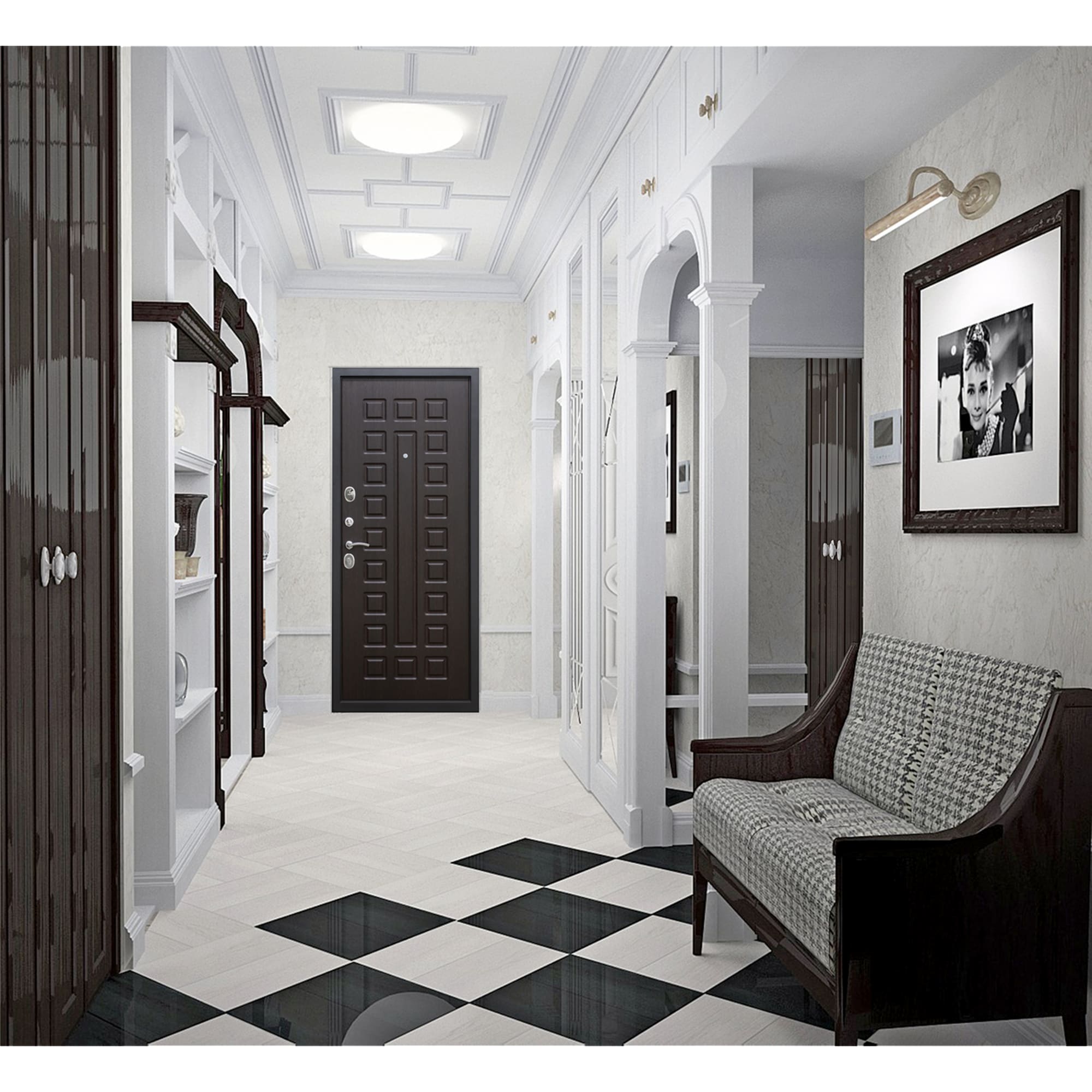 82113841 Дверь входная металлическая Сенатор 12 см, 860 мм, правая, цвет венге Santreyd  - Вид №9