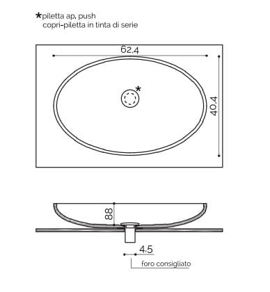 Овальная столешница из Corian® Acquapazza Corian ® elements ARCH-00036651 - Вид №6