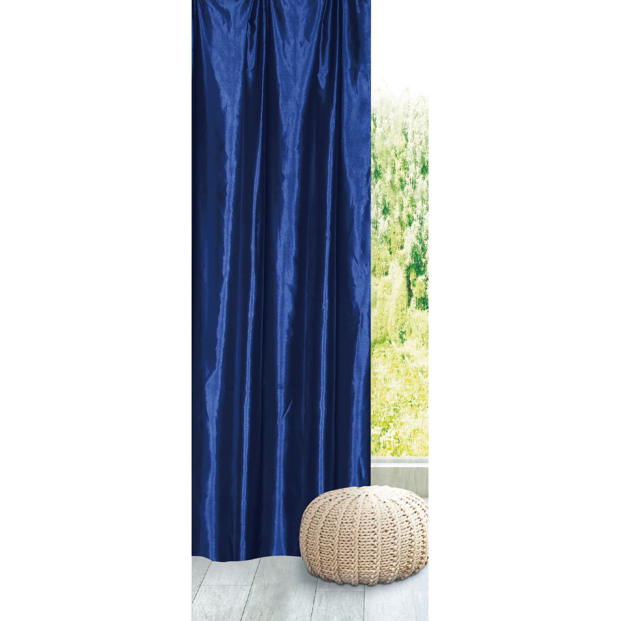 82111949 Штора на ленте «Taffy Saphir 1», 140х260 см, однотон, цвет синий Santreyd  - Вид №6