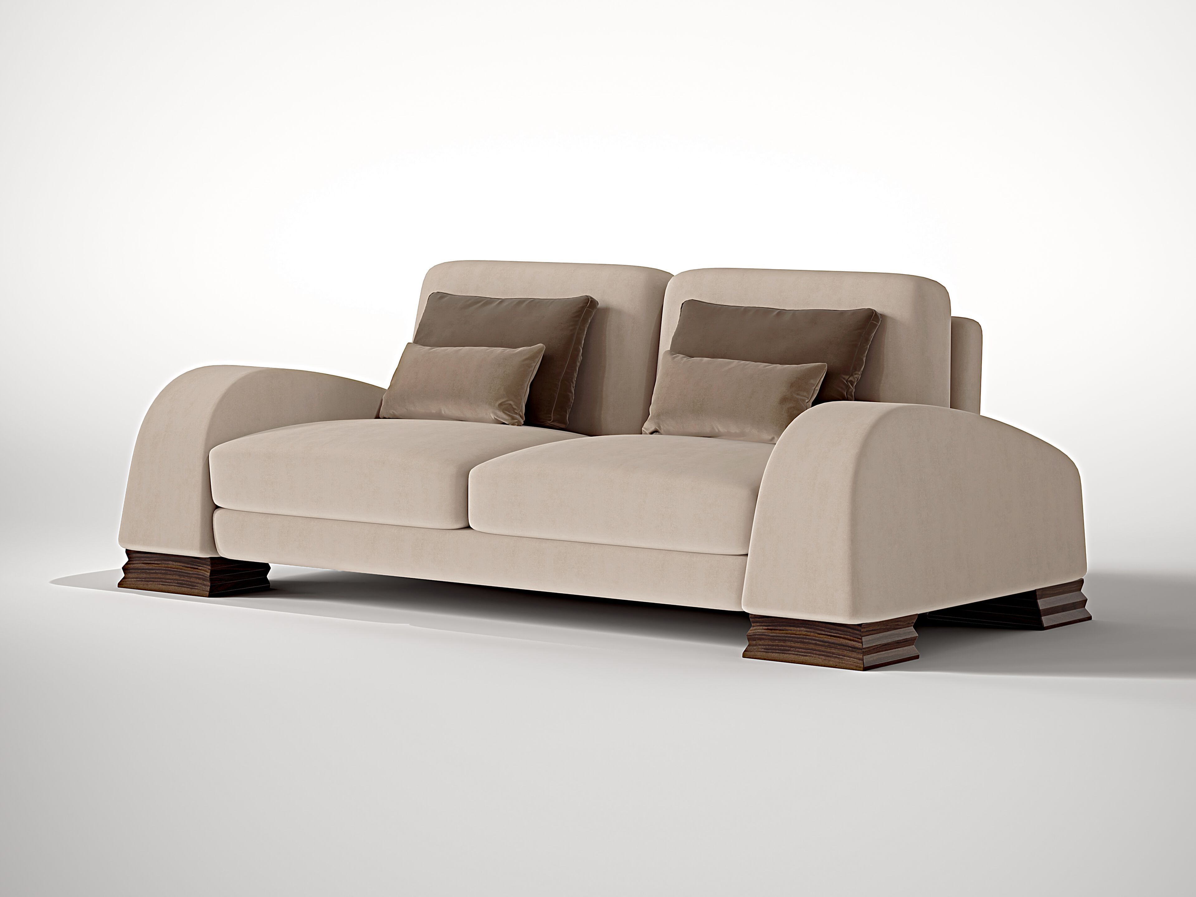 Бархатный диван Roman & Co KINGSFORD ARCH-00006000