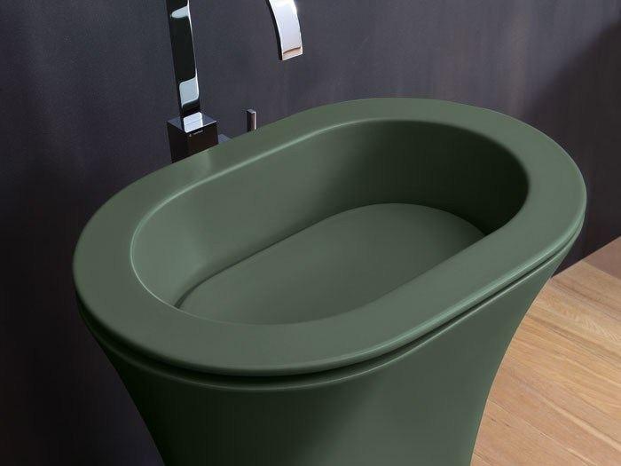 Накладная раковина на столешницу  овальная Ceramica Cielo Karim sun-id-1411147 - Вид №1