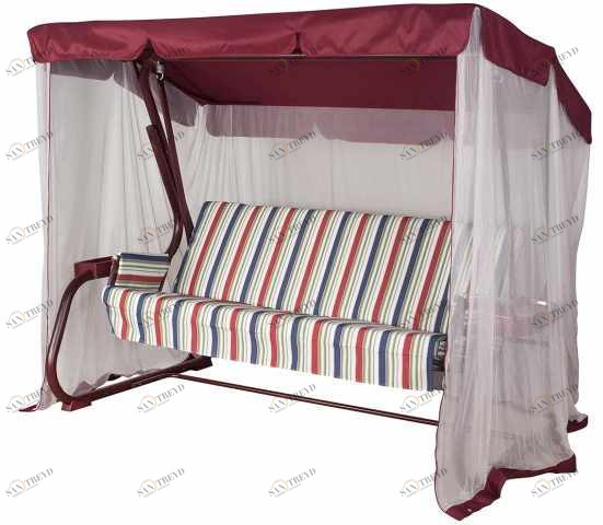 Качели садовые красные "Варадеро Премиум" IMPEX  132231 Красный 