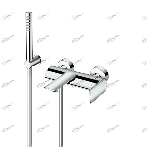 CRIPF100 Внешний смеситель для ванны с гибким шлангом LONG LIFE и ручным душем против известкового налета Cristina Rubinetterie 