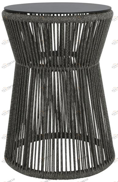 JANUS et Cie Круглый сервисный стол из морского троса и алюминия Knot sun-id-1355724