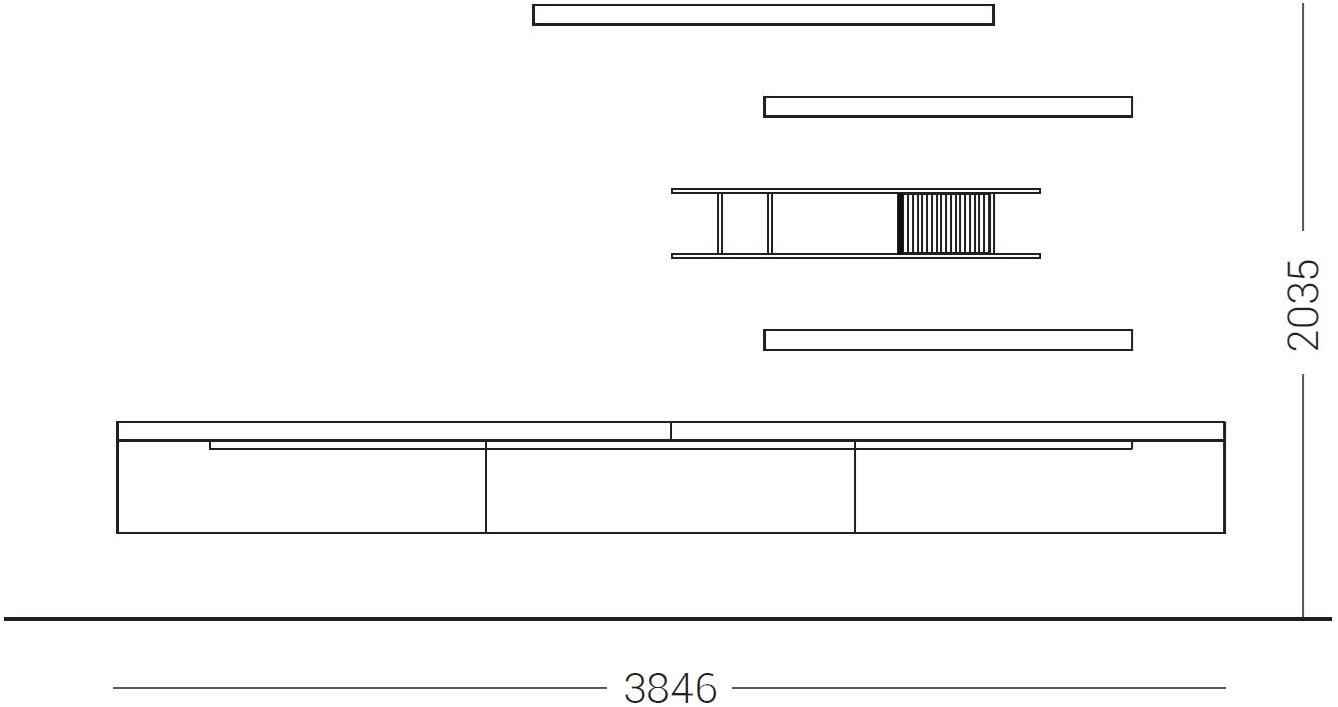 Dall'Agnese Настенный шкаф из лакированного металла со встроенной подсветкой Slim & speed up sun-id-1398528 - Вид №2
