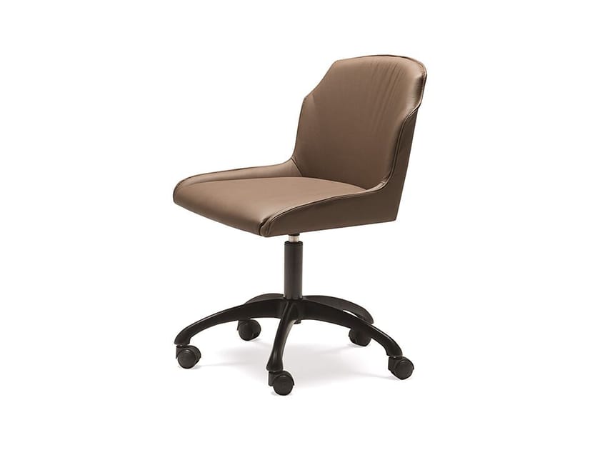 Кожаный поворотный стул с колесами Cattelan italia Tyler ARCH-00006656