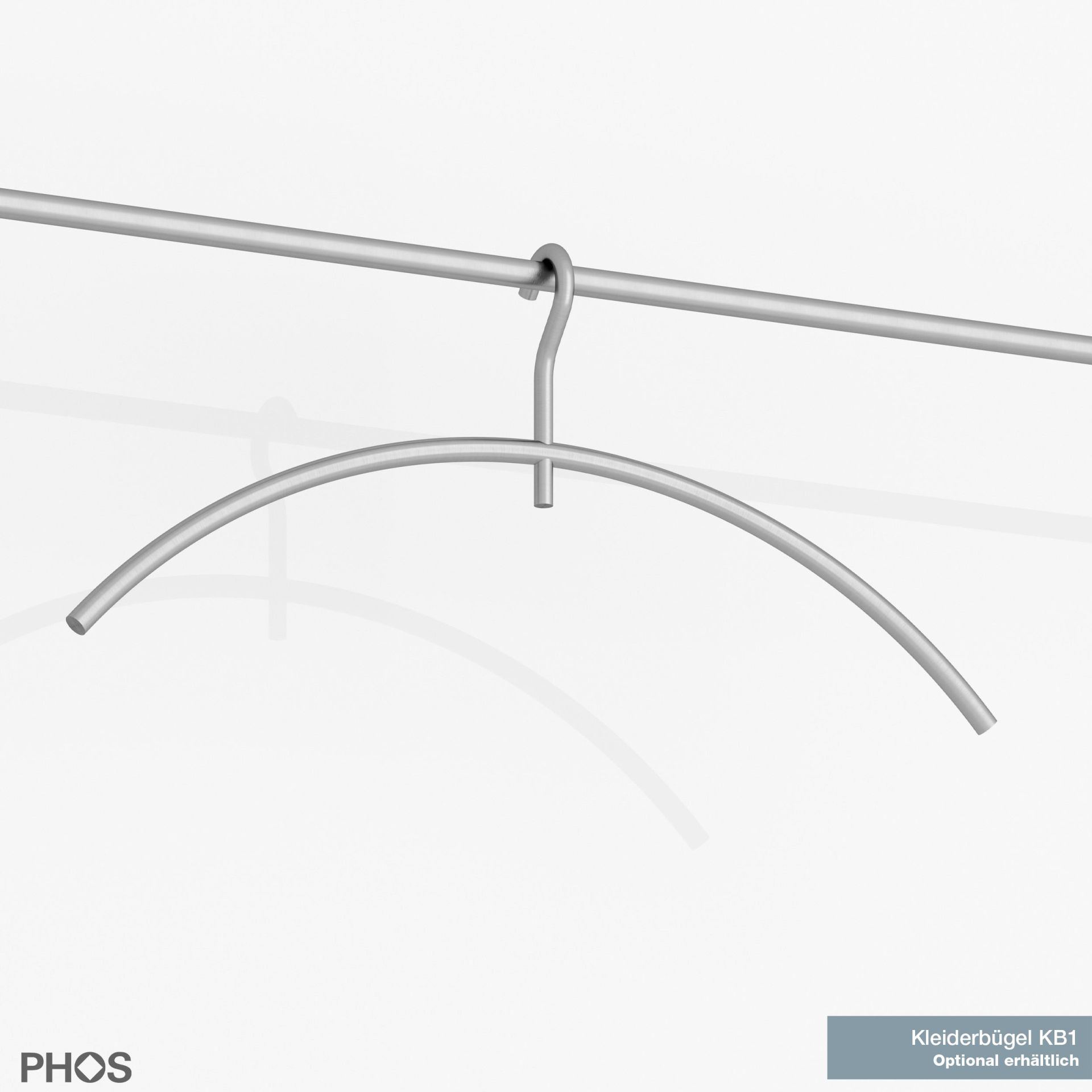 G3-1200-Eiche Навесной шкаф, широкий, с вешалкой для одежды и вешалкой для головных уборов из дуба - ширина 125 см PHOS  - Вид №4