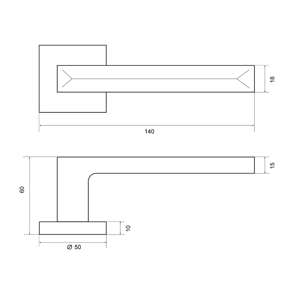 Дверные ручки Palladium Joos без запирания цвет никель 85081851 STLM-2068693  - Вид №2