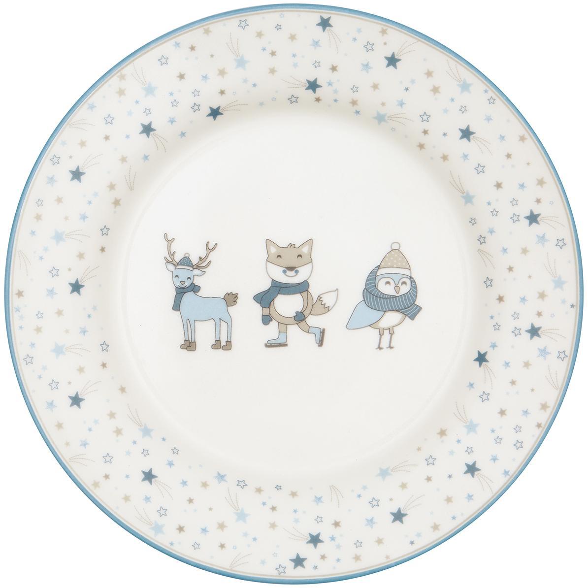 Детская тарелка Forrest pale blue 20 см Greengate STWKPLFOR2906